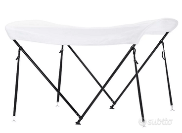 Tendalino per barca Parasole in alluminio bianco