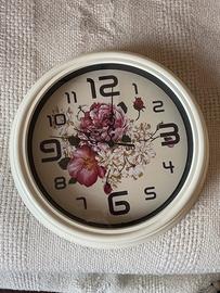 Orologio da muro a fiori
