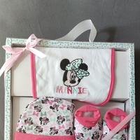 MINNIE - Set Cappellino con Bavetta e Scarpine