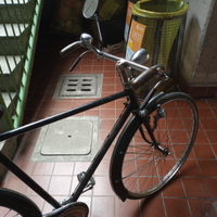 Bicicletta con freni a bacchetta
