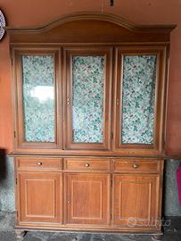 Mobile vintage in legno massello con alzata