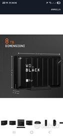 WD_BLACK 8TB D10 Game Drive Hard Disk Esterno