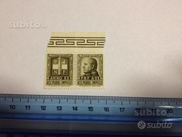 Marca da bollo Duce Benito Mussolini