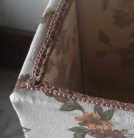 Paralume quadrato in tessuto