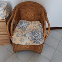 Salotto in vimini