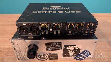 focusrite saffire 6 USB + amplificatore 