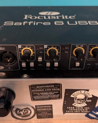 focusrite saffire 6 USB + amplificatore 