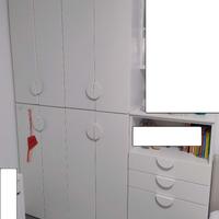 Guardaroba Smastad/Platsa Ikea bianco 180x42x241