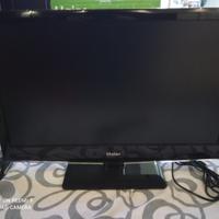 Coppia Monitor tv led full hs prese hdmi e usb 24"