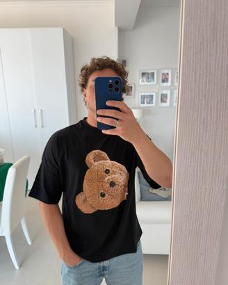 Palm Angels Teddy Bear Oversize T-Shirt nera XXXS