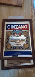 Specchi pubblicitari vintage cinzano courvoisier