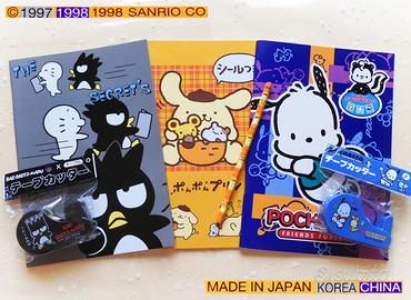 📚 SANRIO VINTAGE 90 Pompompurin quaderni adesivi