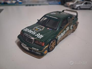 modellino 1/43 minichamps mercedes 190 e 2.5 diebe