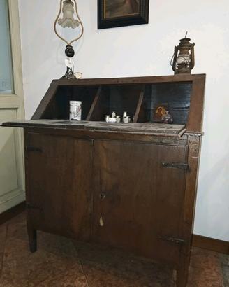 Ribalta Antica in Legno Massello - Scrittoio / Sec