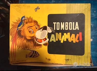 gioco da tavolo TOMBOLA ANIMALI anni 60
