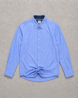 Il Granchio Camicia Uomo Blu Bianco XL