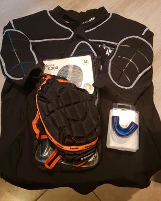 Set Abbigliamento Rugby (Maglia-Elmetto-Paradenti)