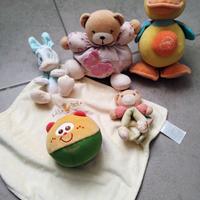 Lotto di 5 Peluche baby