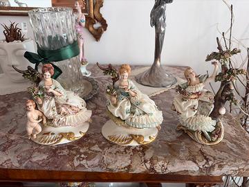 3 Dame Capodimonte (Scultore Cappè)
