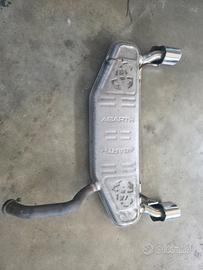 TRATTABILE - Scarico terminale Abarth 500 2 uscite