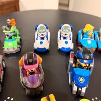 Paw patrol personaggi con veicoli