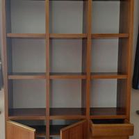 Libreria Vintage Anni '80 in Legno massicccio