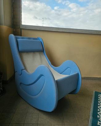 POLTRONA DONDOLO AZZURRA TERRAZZO