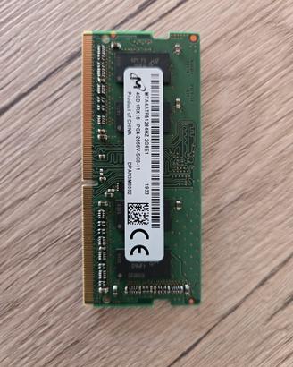 Ram DDR4 Crucial 4GB CL19 2666MHz