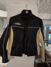 Giacca pelle moto da donna
