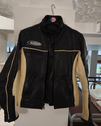 Giacca pelle moto da donna