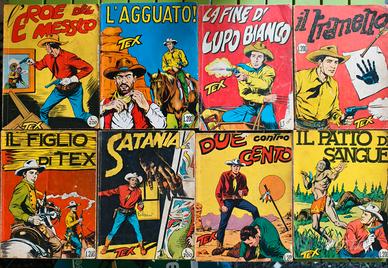 Lotto vecchi fumetti Tex