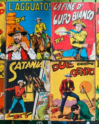 Lotto vecchi fumetti Tex