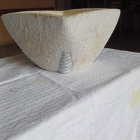 Vaso in terra cotta bianco