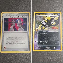 Carte Pokemon Here comes Team Rocket! e Dark Hypno