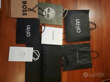 borse di carta  nr 8 diverse firme 