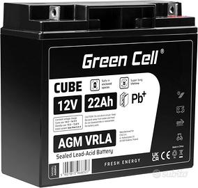 Green Cell Batteria AGM 12V 22Ah ricaricabile