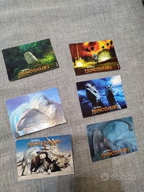 6 Card "Dinosauri" Walt Disney