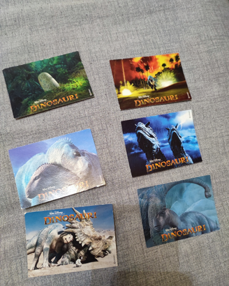 6 Card "Dinosauri" Walt Disney