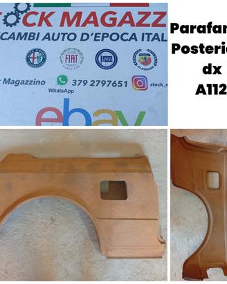 Parafango posteriore dx autobianchi a112 e Abarth 