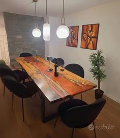 ✨Tavoli su misura in legno e resina✨