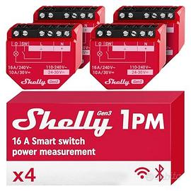 Interruttore SHELLY 1PM GEN3 - PACK X 4 INS525