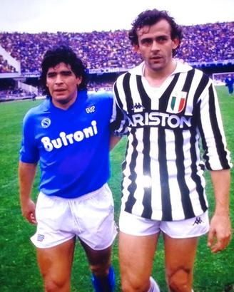 Foto originale Maradona e Platini