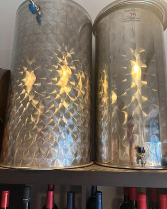 Vasche inox vino olio