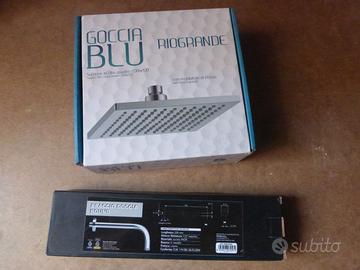 soffione doccia di design, completo