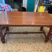 Tavolino salotto basso, legno, vintage