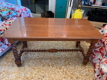 Tavolino salotto basso, legno, vintage