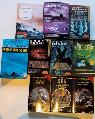Lotto 10 Libri Thriller, Spionaggio e Azione