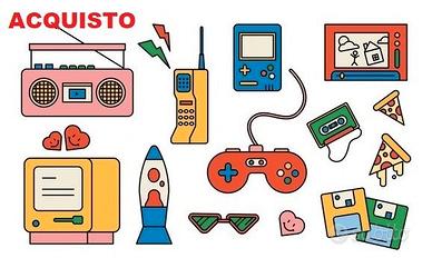 Giochi vintage anni 80, calcio, scarpe, tennis