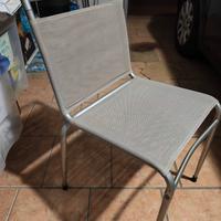 7 SEDIE IN METALLO 