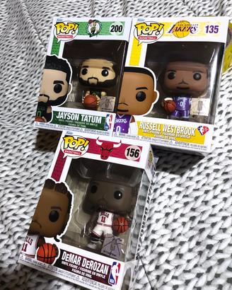 Lotto funko pop nba tatum derozan russell 135